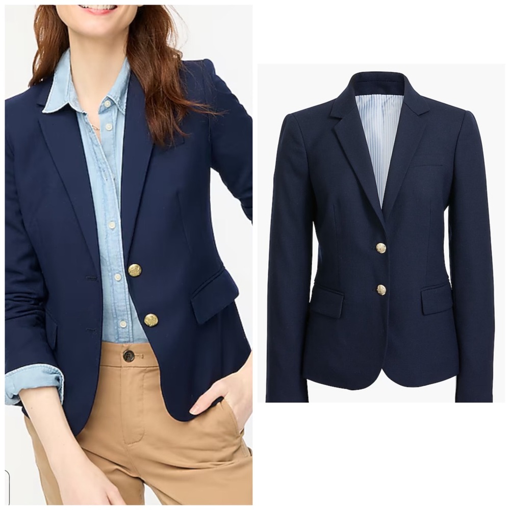 J. Crew FACTORY Schoolboy Blazer in Navy